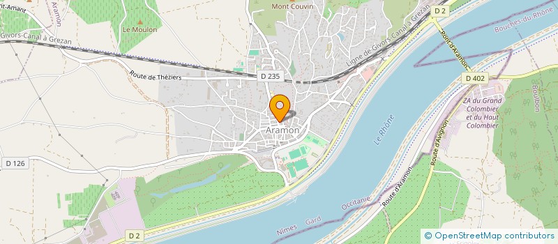 localisation de l'entreprise 4 C G E  ARAMON