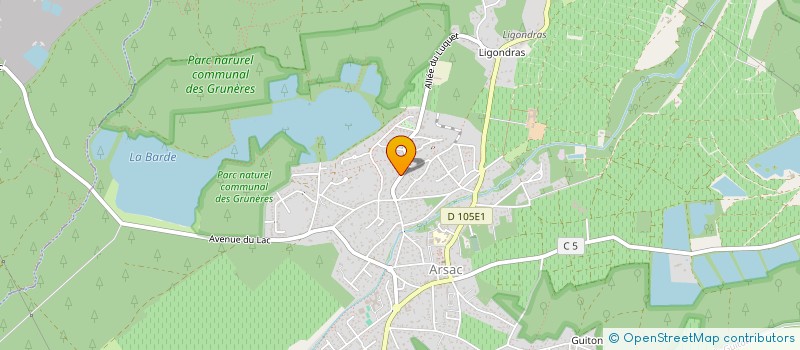 localisation de l'entreprise 4 CD  ARSAC