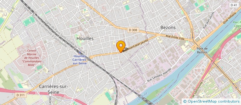 localisation de l'entreprise 4 CDG  HOUILLES