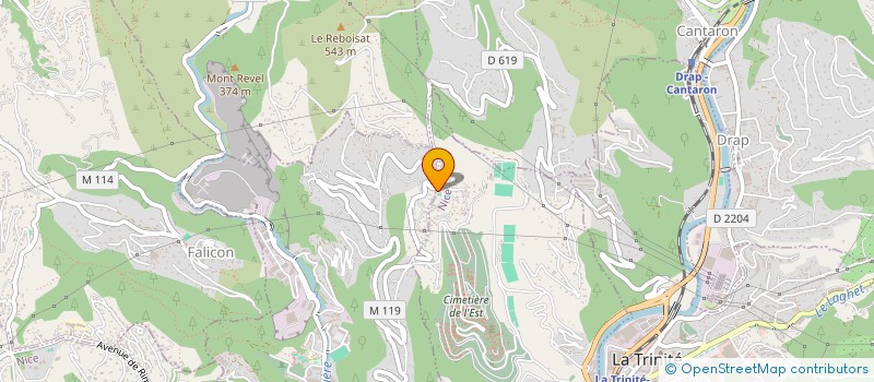 localisation de l'entreprise 4 CLEMENCEAU  NICE