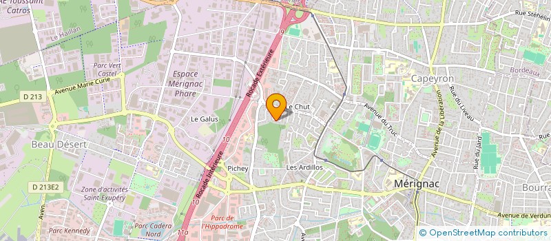 localisation de l'entreprise 4 COEURS  MERIGNAC