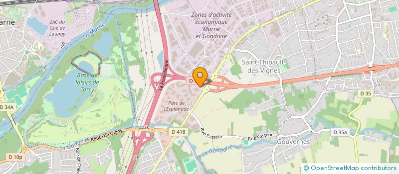 localisation de l'entreprise 4 CR THIBAULT  SAINT-THIBAULT-DES-VIGNES