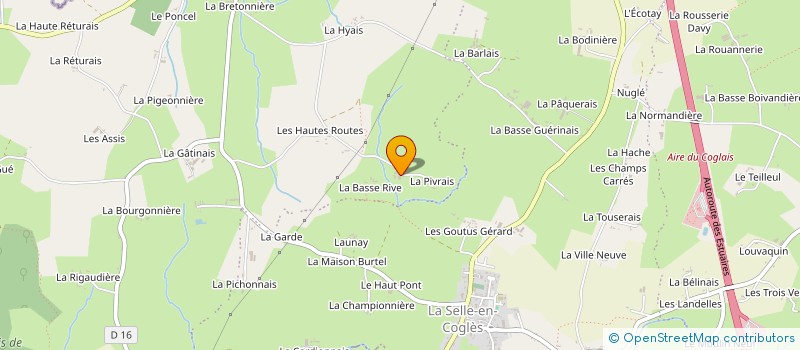 localisation de l'entreprise 4 D à LES PORTES DU COGLAIS