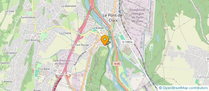 localisation de l'entreprise 4 D ENTREPOTS  CLAIX