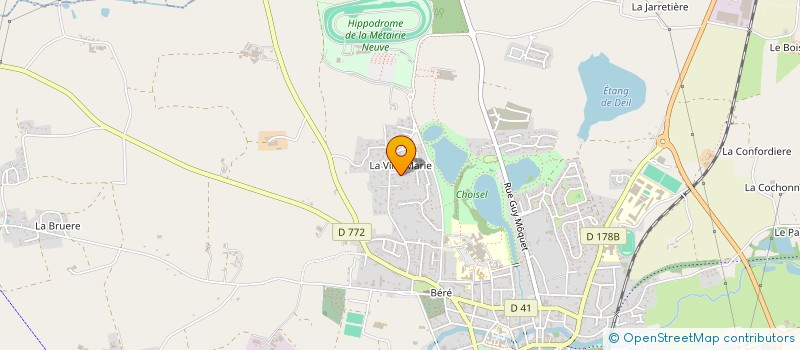 localisation de l'entreprise 4 D IMMO  CHATEAUBRIANT