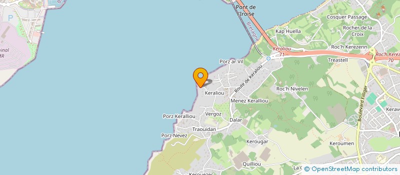 localisation de l'entreprise 4 D NAUTIQUE  PLOUGASTEL-DAOULAS