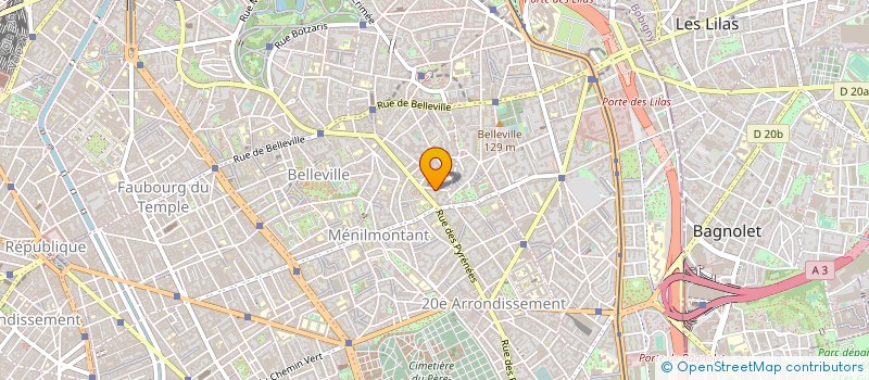 localisation de l'entreprise 4 DEGRES EST  PARIS