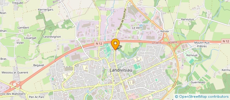 localisation de l'entreprise 4 E CONSEILS à LANDIVISIAU