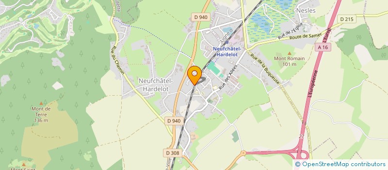 localisation de l'entreprise 4 EN 4L  NEUFCHATEL-HARDELOT
