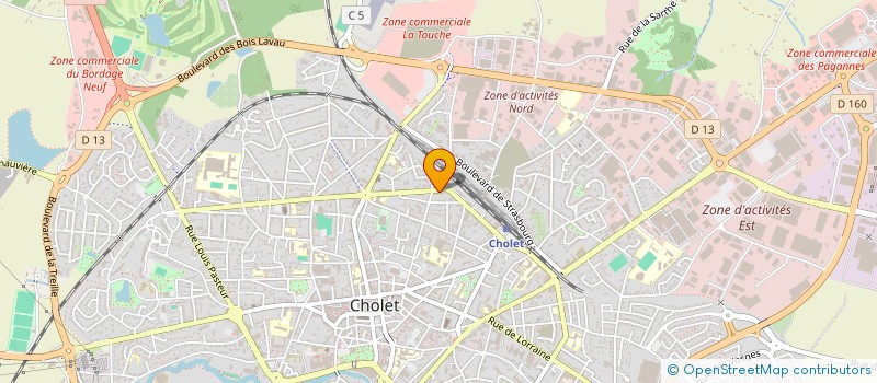 localisation de l'entreprise 4 ETOILES à CHOLET