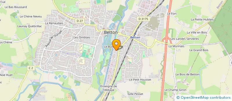 localisation de l'entreprise 4 F  BETTON