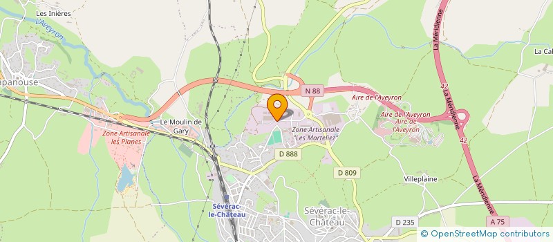 localisation de l'entreprise 4&F  SEVERAC D'AVEYRON