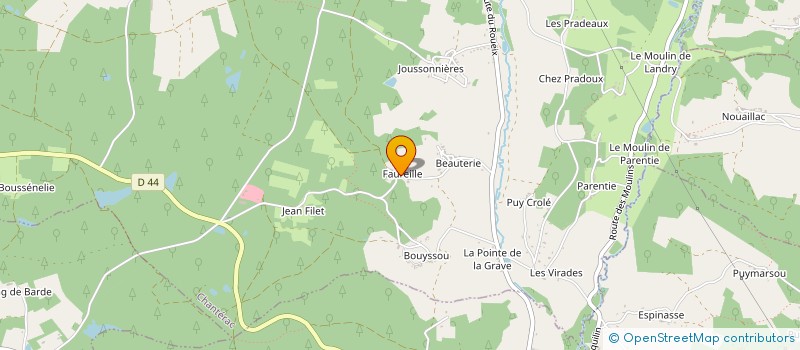 localisation de l'entreprise 4 FILOU  CHANTERAC