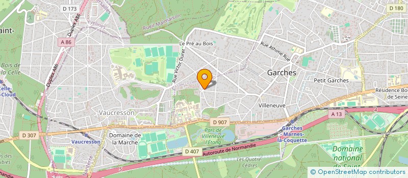 localisation de l'entreprise 4 GENERAL LECLERC à GARCHES