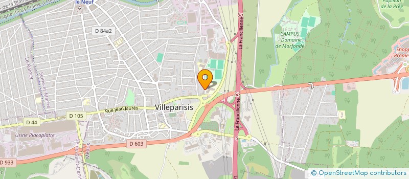 localisation de l'entreprise 4 H IMMO  VILLEPARISIS