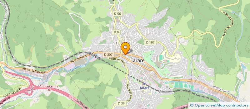 localisation de l'entreprise 4 H TARARE à TARARE