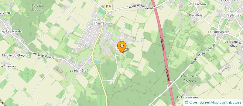 localisation de l'entreprise 4-IMMO  THENAC