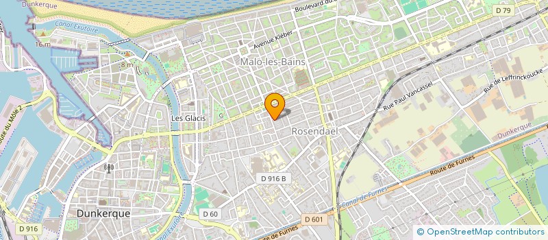 localisation de l'entreprise 4 IMPASSE MARECHAL à DUNKERQUE