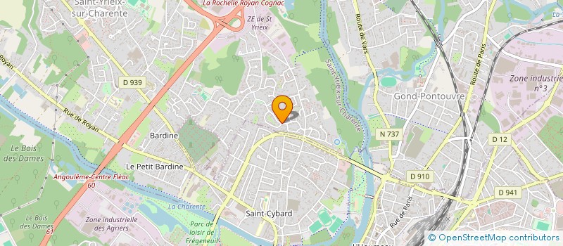 localisation de l'entreprise 4 INVESTISSEMENTS  SAINT-YRIEIX-SUR-CHARENTE