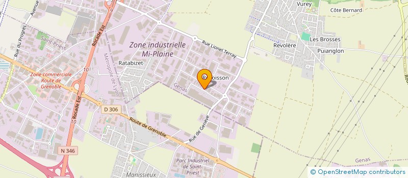 localisation de l'entreprise 4 J  GENAS