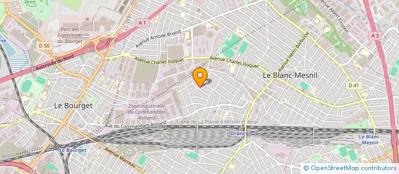 localisation de l'entreprise 4 J CAB  DRANCY