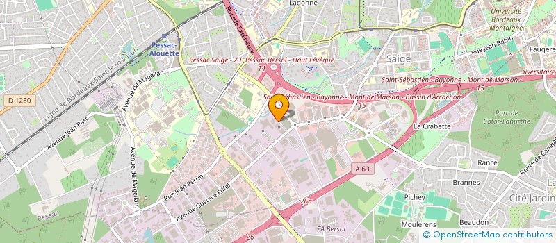 localisation de l'entreprise 4 JZ  PESSAC