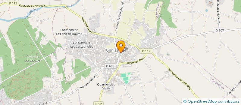 localisation de l'entreprise 4 L  GENISSIEUX