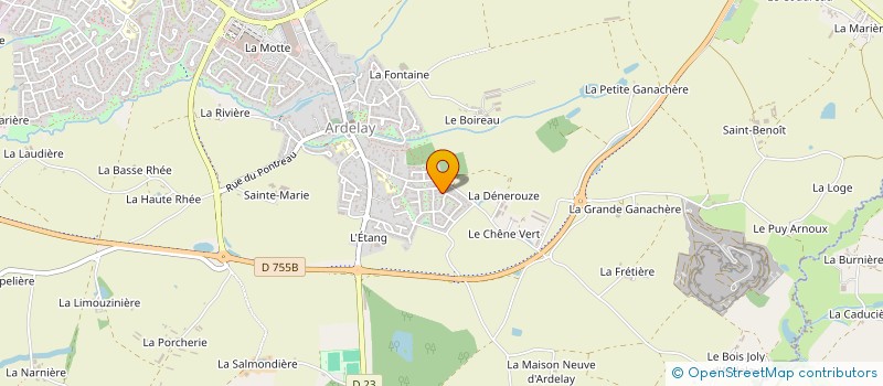 localisation de l'entreprise 4 LETTRES 1 Y à LES HERBIERS