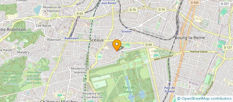 localisation de l'entreprise 4 LETTRES D' ESPOIR à SCEAUX