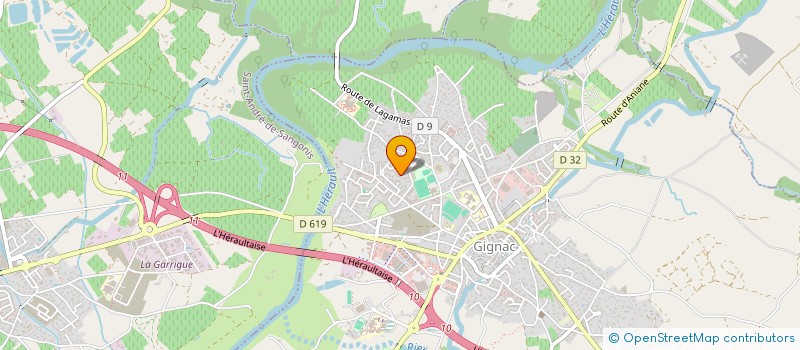 localisation de l'entreprise 4 M  GIGNAC