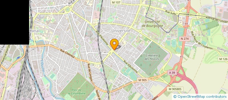 localisation de l'entreprise 4 M à DIJON