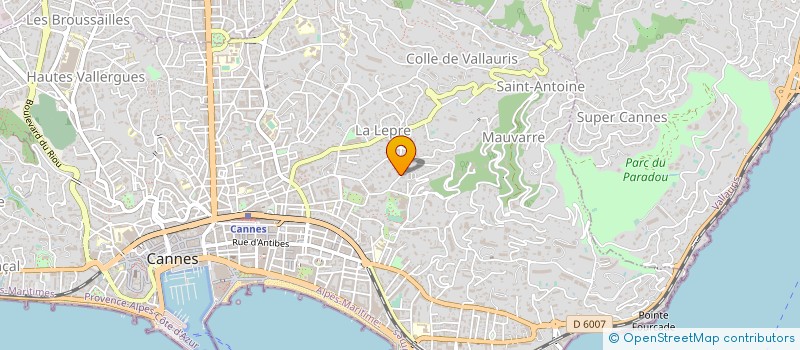 localisation de l'entreprise 4 M  CANNES