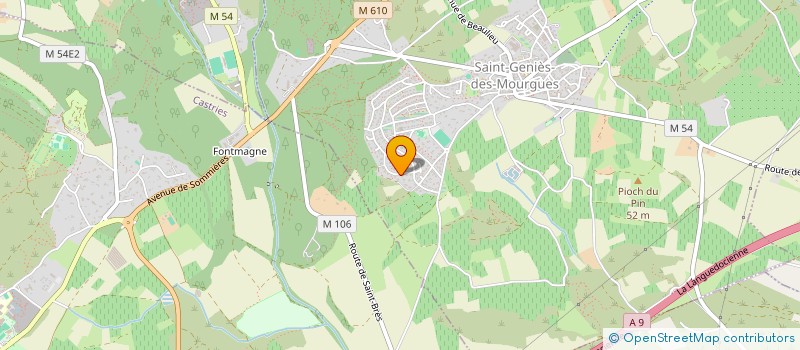 localisation de l'entreprise 4 M  SAINT-GENIES-DES-MOURGUES