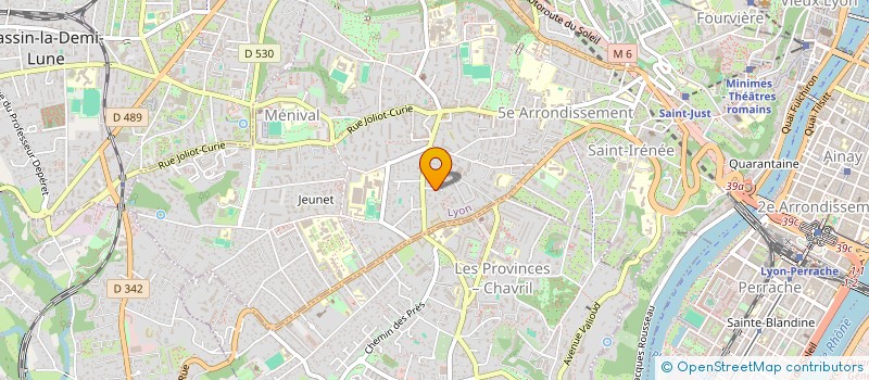 localisation de l'entreprise 4 M  LYON