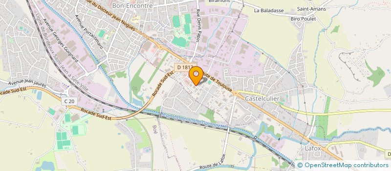 localisation de l'entreprise 4 M  CASTELCULIER