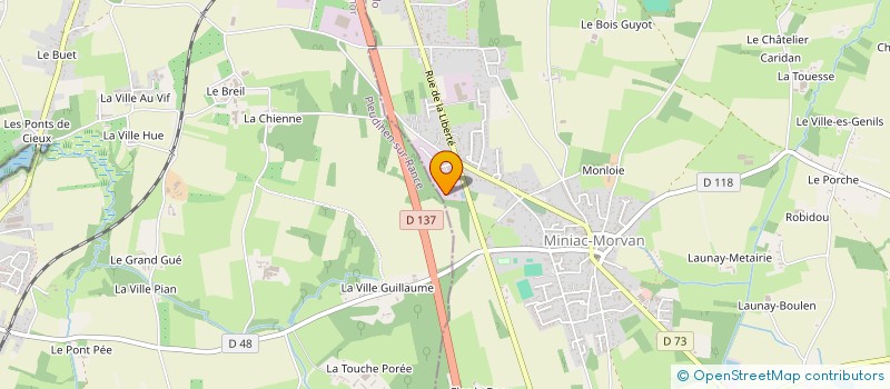 localisation de l'entreprise 4 MC  PLESLIN-TRIGAVOU