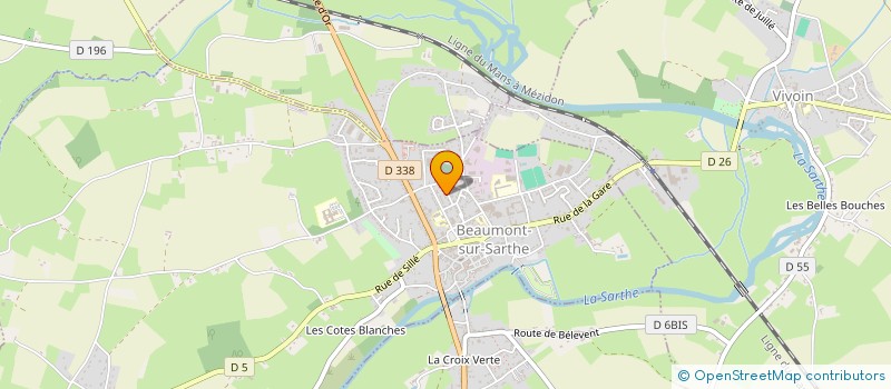 localisation de l'entreprise 4 MCB  BEAUMONT-SUR-SARTHE