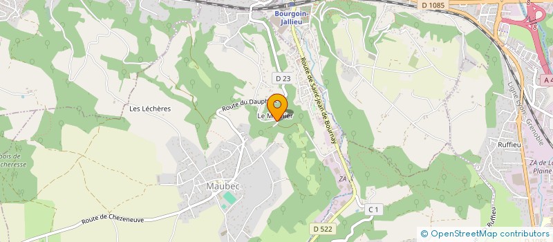 localisation de l'entreprise 4 MF  MAUBEC