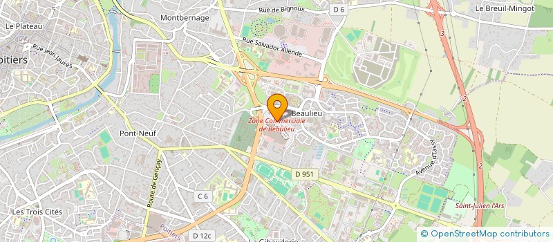 localisation de l'entreprise 4 MGB à POITIERS