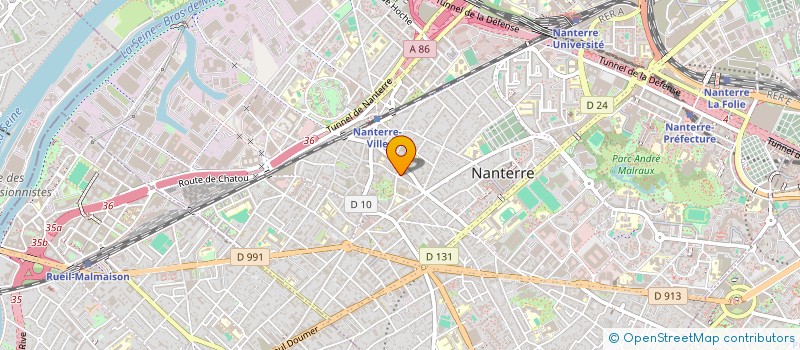 localisation de l'entreprise 4 MURS  NANTERRE