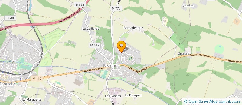 localisation de l'entreprise 4 MURS  BEAUPUY