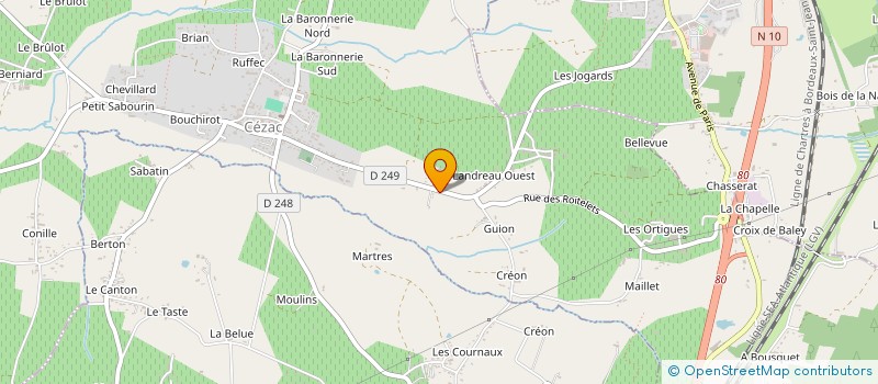 localisation de l'entreprise 4 MURS & UN TOIT  CEZAC