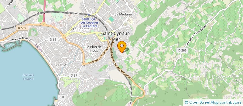localisation de l'entreprise 4 PATTES ET UN TOIT à SAINT-CYR-SUR-MER