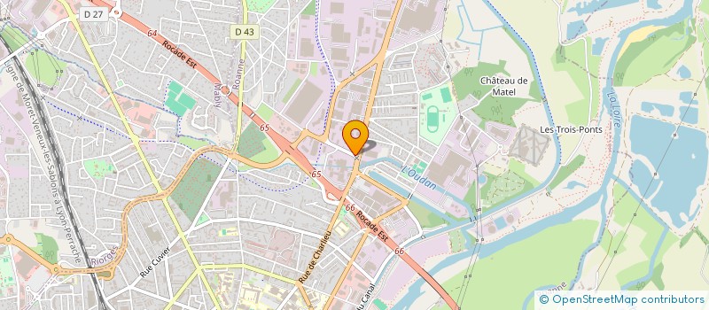 localisation de l'entreprise 4 POLYGONE  ROANNE