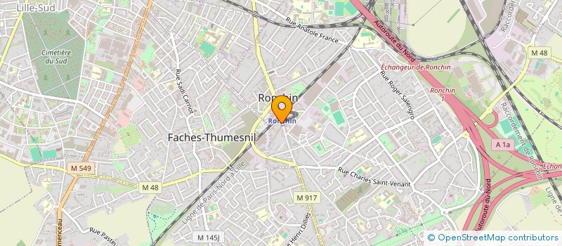 localisation de l'entreprise 4 RN 42  RONCHIN