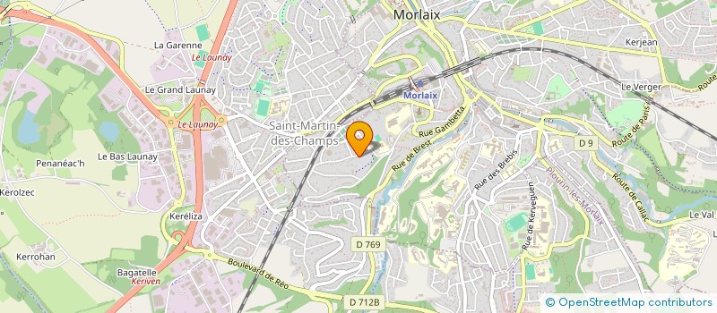 localisation de l'entreprise 4 RUE DE LESNEVEN  CARANTEC