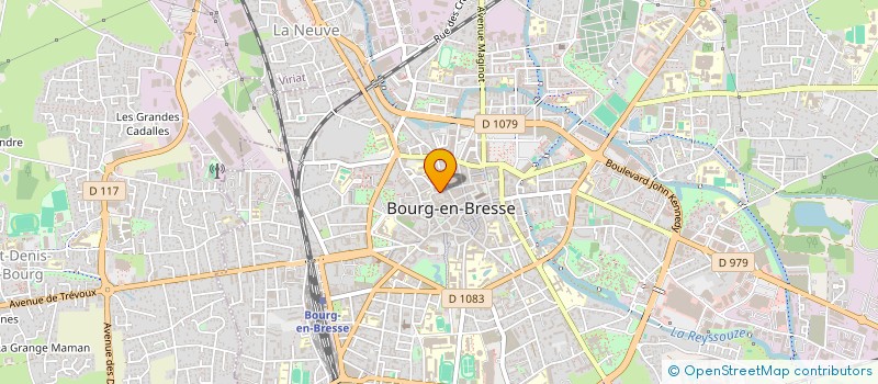 localisation de l'entreprise 4 RUE GENERAL DEBENEY à BOURG-EN-BRESSE