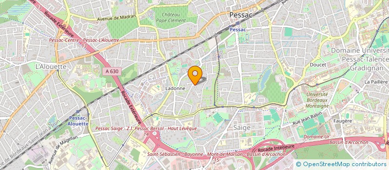 localisation de l'entreprise 4 RUE JEAN JACQUES ROUSSEAU  PESSAC