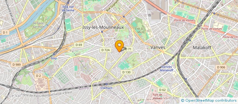 localisation de l'entreprise 4 RUE MADELEINE MOREAU à ISSY-LES-MOULINEAUX