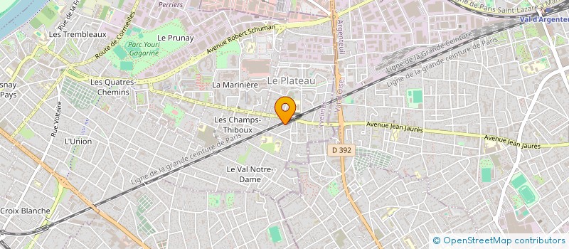 localisation de l'entreprise 4 RUE MIRABEAU  SARTROUVILLE